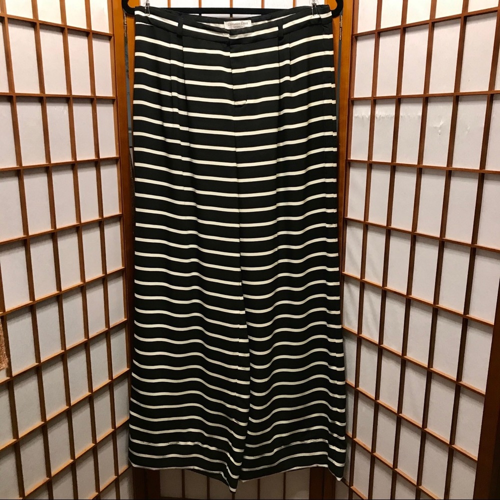 Coldwater Creek Striped Wideleg Pants Size 10